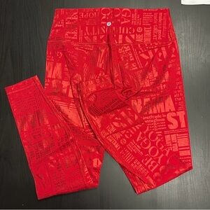 Lululemon Wunder Under High-Rise Tight 28" *Full-On Luxtreme Manifesto - sz 10